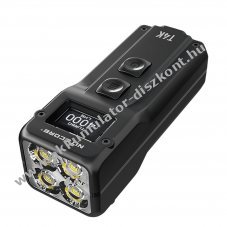 Nitecore T4K kulcstart, kulcscsom lmpa, OLED kijelzvel, max. 4000 Lumen