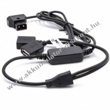 Adapter D-Tap csatlakozóval 2db USB csatlakozóval