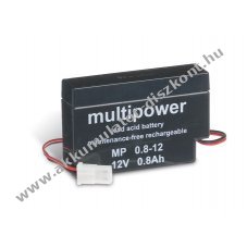 Helyettest lom Akkumultor Diamec tpus: DM12-0.8 12V 0,8Ah (MULTIPOWER)