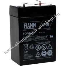 lom Akkumultor 6V 4,5Ah (FIAMM) tpus FG10451 (csatlakoz: F1)