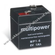 lom Akkumultor 6V 1Ah (Multipower) tpus MP1-6
