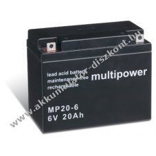 lom Akkumultor 6V 20Ah (Multipower) tpus MP20-6