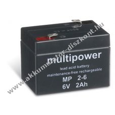 lom Akkumultor 6V 2Ah (Multipower) tpus MP2-6