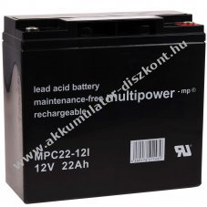 lom Akkumultor 12V 22Ah (Multipower) tpus MP22-12C ciklusll, ciklikus