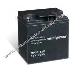 lom Akkumultor 12V 30Ah (Multipower) tpus MP30-12C ciklusll, ciklikus