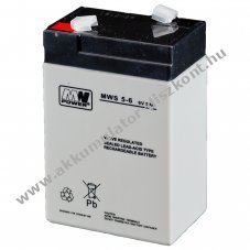 �lom Akkumul�tor 6V 5Ah (MW Power) t�pus 10451