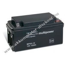 lom Akkumultor 12V 65Ah (Multipower) tpus MP65-12 - VDS-minstssel
