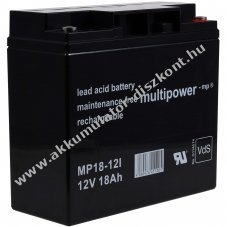 lom Akkumultor 12V 18Ah (Multipower) tpus MP18-12 - VDS-minstssel (helyettesti: 12V 17Ah)