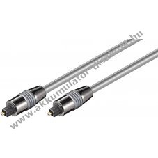 Toslink optikai kbel, fm csatlakozval, 1m