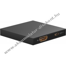 HDMI splitter/eloszt 1db HDMI bemenet - 2db HDMI kimenet 4K 30Hz