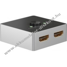 HDMI switch/kapcsol 2 eszkz 1 monitorra kapcsollshoz 4K 60hz