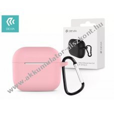 Devia szilikon tok AirPods3 flhallgathoz - rzsaszin - A kszlet erejig!
