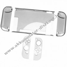 Polikarbont vdburkolat  Nintendo Switchhez, fekete-tltsz