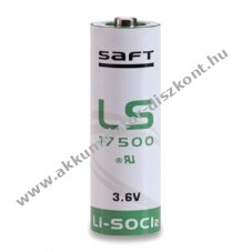 SAFT lithium elem tpus LS17500 - A 3,6V 3,4Ah (Li-SOCl2)