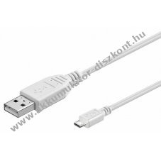 Goobay USB kbel 2.0 nagy sebessg micro USB 5m fehr