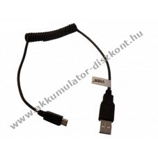 VHBW micro USB spirlkbel 30cm-1m fekete