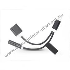 Lightning + USB adapter 3,5 mm jack fllhallgathoz - 2in1 - fekete