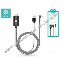 Devia Apple iPhone Lightning + USB + HDMI kbel 2 m-es vezetkkel