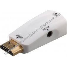 HDMI > VGA talakt 3.5mm audio csatlakozval