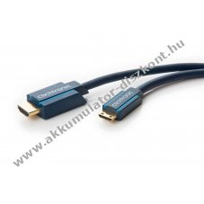 Clicktronic Mini-HDMI adapterk�bel Ethernet 4K/60Hz 2m