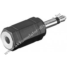 Audio-adapter 3,5mm jack mono -> 3,5mm jack alj sztereo