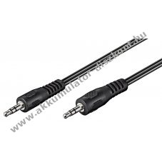 3,5mm jack sszekt kbel 1,5m, mindkt vge jack 3,5mm (3-pines stereo)