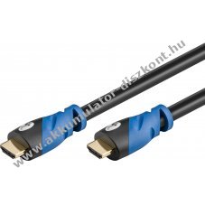Prmium High Speed HDMI aranyozott kbel Ethernet HDMI A -> HDMI A 1m 4K/Ultra-HD kpes