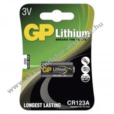 GP fot elem Lithium CR123A 1db/csom.