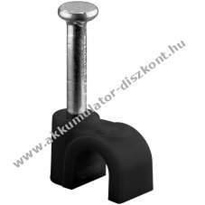 100db kábel rögzítő bilincs 4mm, fekete