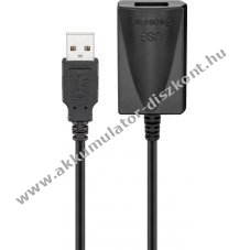 Aktv 2.0 USB hosszabbt kbel, black, 5m