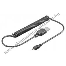 Goobay USB kbel micro USB csatlakozval 1m (rugalmas, spirlvezetk)