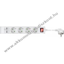 Goobay 4-es hlzati eloszt + 2db USB aljzat