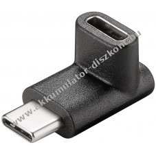 Usb-C csatlakoz adapter 90 fokban hajltott csatlakozval - Kirusts!