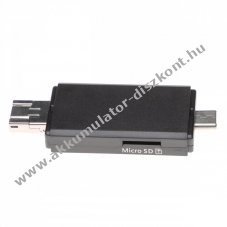 3 az 1-ben microSD/SD krtyaolvas adapter USB, USB Micro-B, USB Typ C 3.1