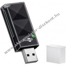 Goobay SD / SDHC / SDXC / Micro SD memriakrtya olvas USB 2.0 Hi-Speed csatlakozssal