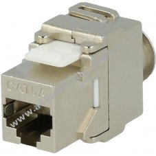 CAT 6a KeyStone RJ45 csatlakoz, STP rnykolssal, 250 MHz Csatlakozs: LSA, cink nttt hz