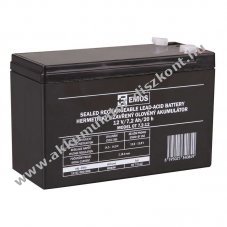 �lom Akkumul�tor 12V 7,2Ah EMOS helyettes�ti 12V 7Ah (csatlakoz� F1)