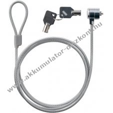 Goobay laptop biztons�gi z�r m�anyagbor�t�s� ac�lk�bel 1,5m 4,5mm T-csap 2 kulccsal