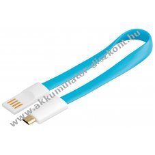 Goobay Magnet USB k�bel 2.0 - micro USB csatlakoz�val - 20cm - k�k - Ki�rus�t�s - A k�szlet erej�ig