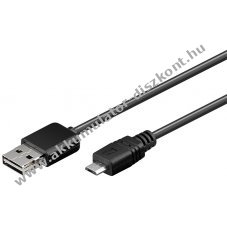 Goobay EASY USB 2.0 szinkroniz�l� �s t�lt�k�bel USB A - Micro-B 1m fekete - A k�szlet erej�ig