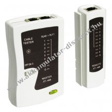 Goobay h�l�zati k�belteszter CAT5 CAT6 CAT7 ISDN RJ11 RJ45 9V