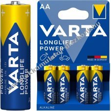 Varta LR6/AA (Mignon ceruza) 4906 1,5V 4db/csomag alk�li-mang�n