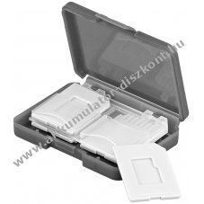 Goobay mem�riak�rtya-t�rol� doboz 4 k�rty�hoz (MMC/SD/microSD)