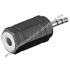 Goobay f�lhallgat� adapter 2,5mm dug� 3,5mm aljzat sztere�