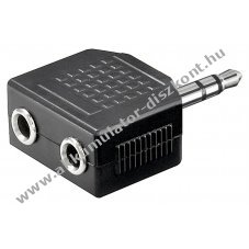 Goobay 3,5mm AUX fejhallgat� eloszt� 1 az 2-h�z sztere�