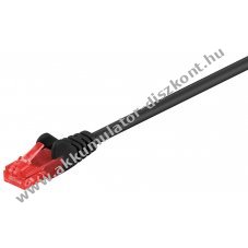 Goobay CAT6 U/UTP patchk�bel 15m fekete 2xRJ45 CCA