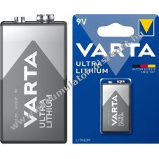 Varta 6F22/9V 1db/csomag Lithium