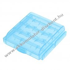 OTB Akkumul�tor elemtart� doboz 1-4db AA/AAA m�ret� Akkumul�torknak, elemeknek k�k - Ki�rus�t�s