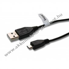 USB adatkbel Micro-USB 1m, fekete
