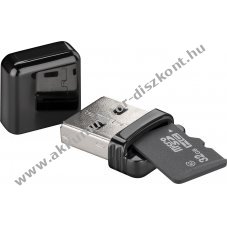 Goobay USB 2.0 MicroSD k�rtyaolvas� Plug & Play hot-swap